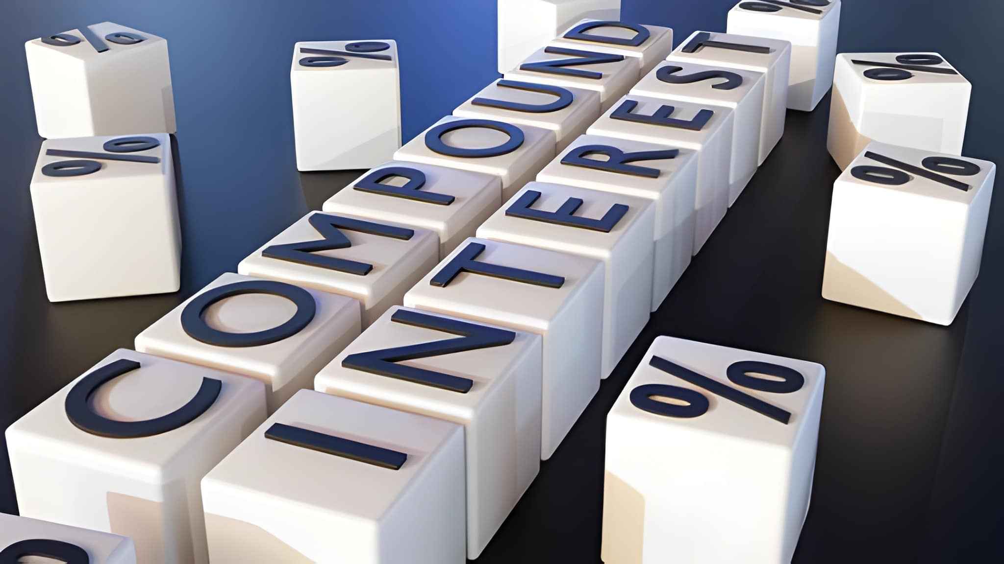 Cubos de Interés Compuesto y signos de porcentaje