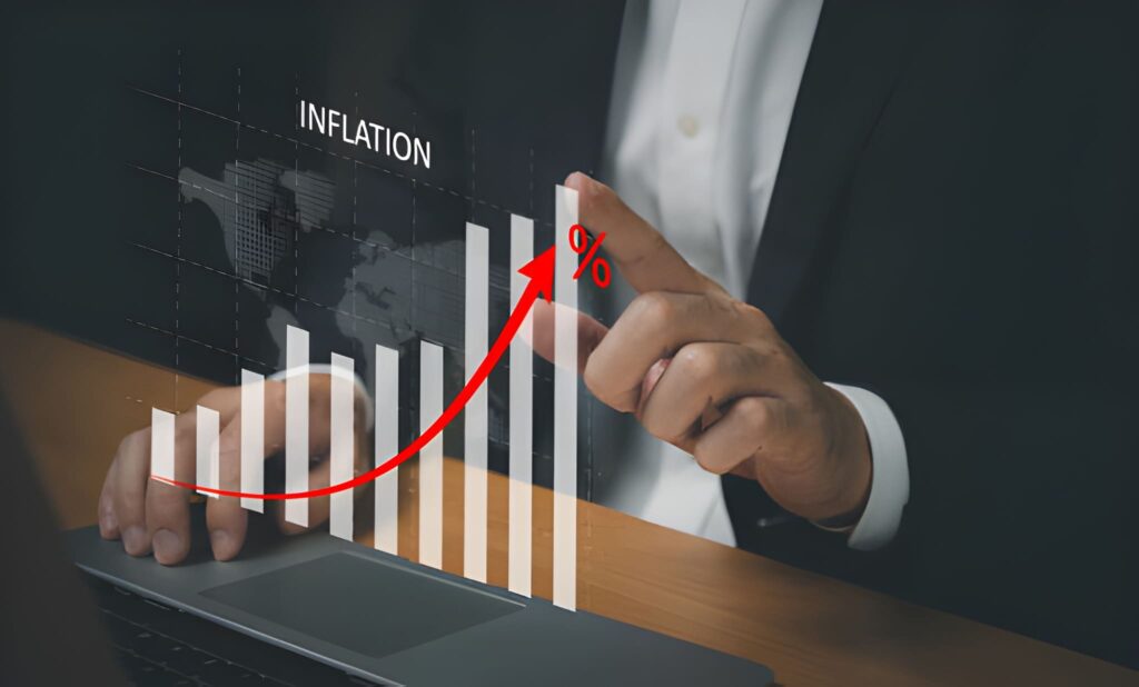  Gráfica de inflación a la alza en el mundo