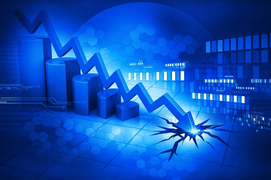 Gráfica drásticamente a la baja 